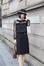 蕾丝小衫，包裙，M一XXL，补单款，其它，名门秀