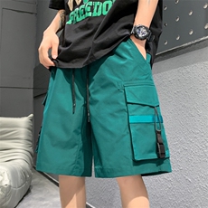 2024新款工装短裤男潮牌ins休闲裤宽松大码中裤五分裤D0613-P40，男装牛仔裤，星座308B-2