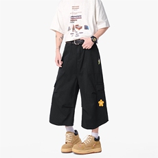 黑色带花