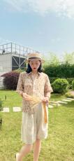纯苎连衣裙小衫裤子裙子衬衣 时尚风 风淑女风休闲风，女装连衣裙，川哲