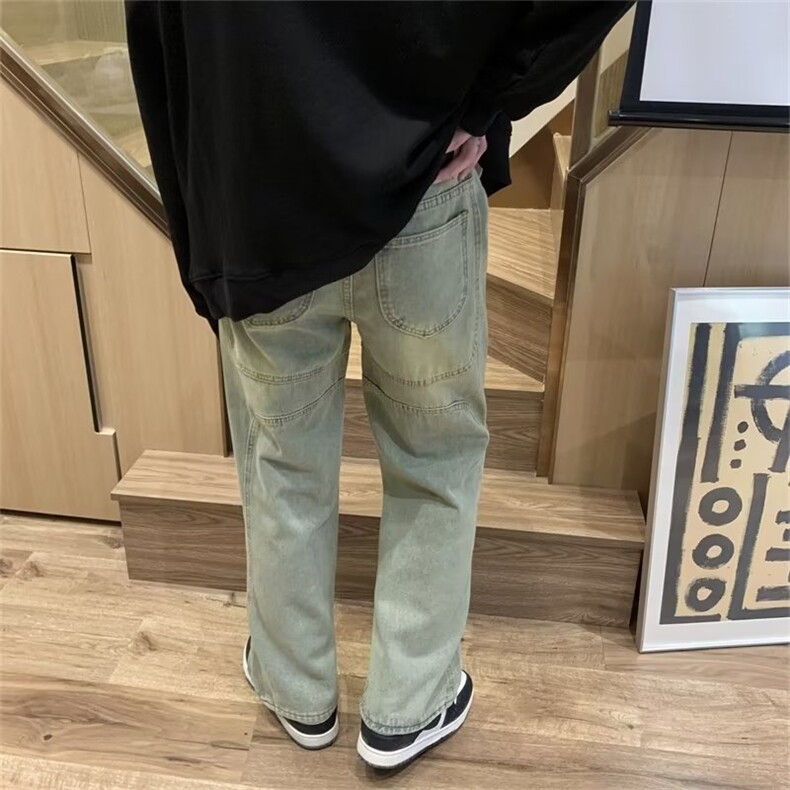 牛仔裤男秋季潮大码休闲裤子高街CT304P45,男装牛仔裤,星座1116-2