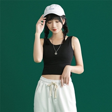 夏季新款中性修身舒适背心内搭95%棉无袖T恤女PX01P15控28，男装背心/马甲，电商A268