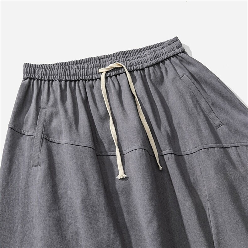 白底平铺春夏大码日系工装哈伦垮裤港风垮裤休闲裤男女K278/P60,男装休闲裤,钱塘713