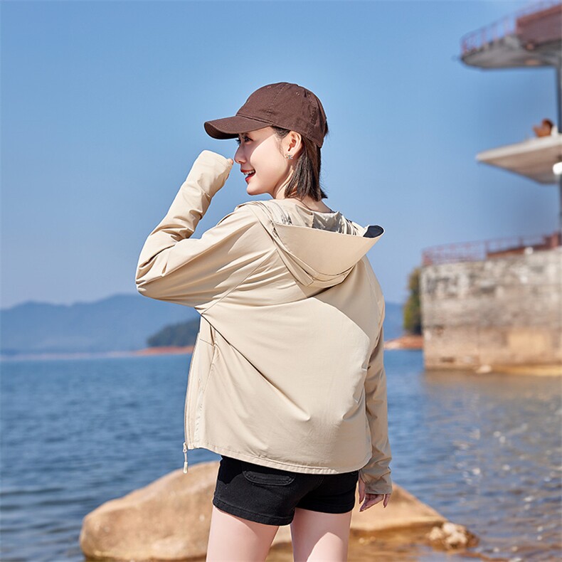 【徐璐同款】防晒衣女夏季2025新款冰丝凉感户外运动防晒服短,女装防晒衣,可可小西