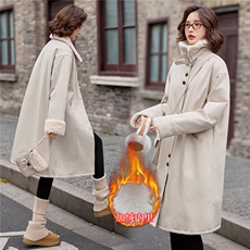 205冬季女装新款大量现货时尚长款加绒保暖派克服绵服，女装派克服，魅衣本色