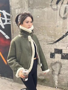 冬季新款机车款绵羊皮皮毛一体图片