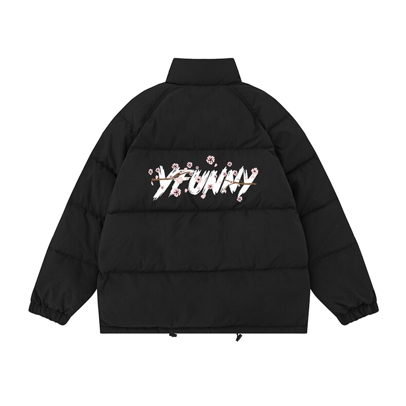 白底23冬季时尚百搭宽松字母印花棉服外套TPMY63703特批P75控128,男装棉衣,电商A268-1