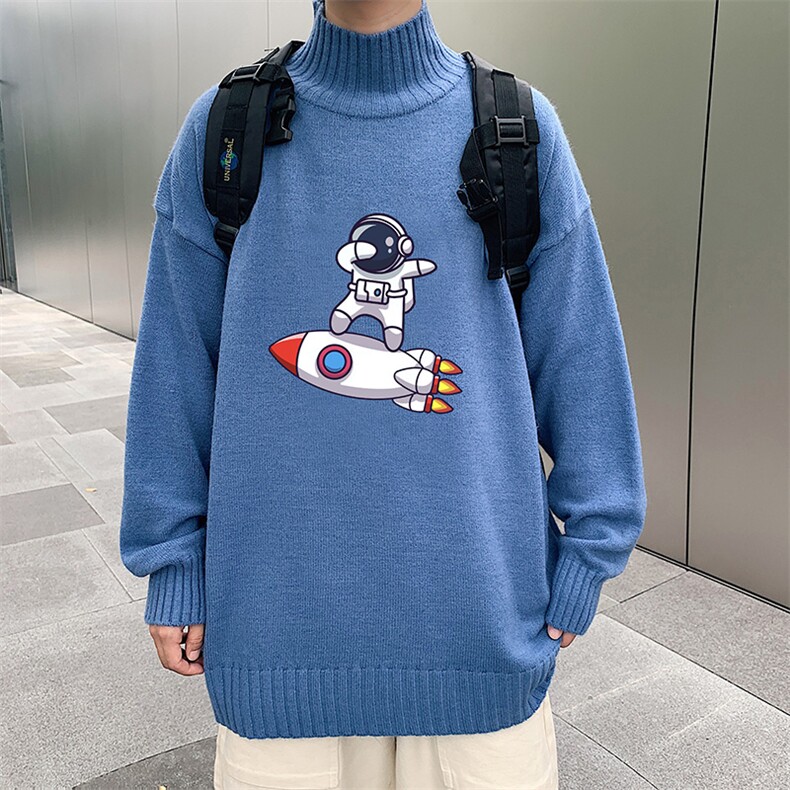 M18158-P45加绒款-P65半高领毛衣男士大码针织衫男毛线衣男,男装针织衫/毛衣,电商A040