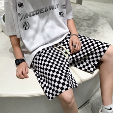 男士短裤2023新款夏季ins潮牌潮流百搭五分裤休闲中裤DK027-P28，男装休闲裤，星座308B-1