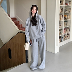 2026新春款连帽拼接格子卫衣套装B109-5805-175-288，女装卫衣/绒衫，2B109