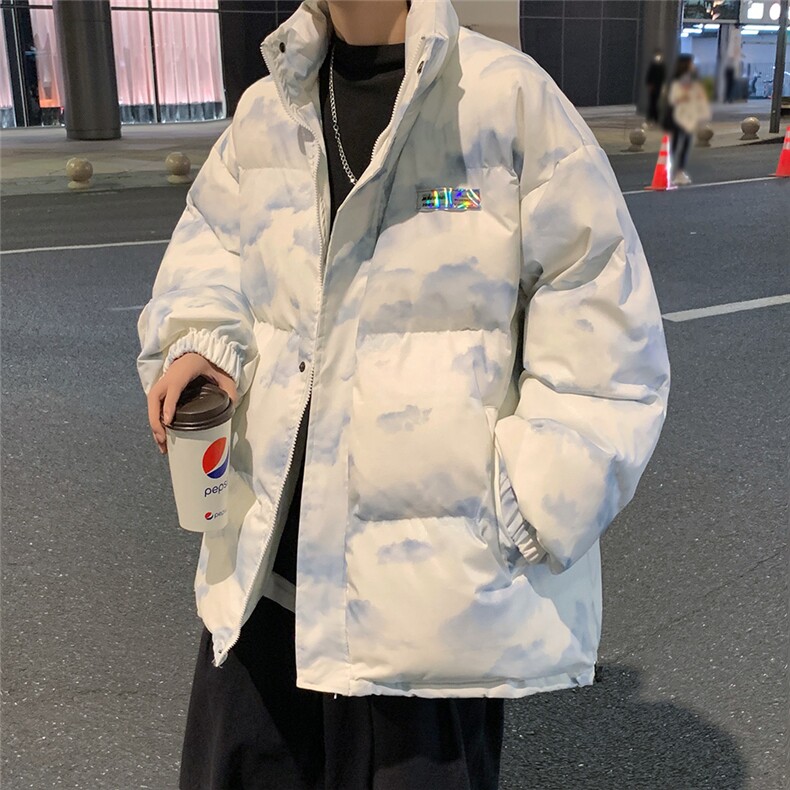 迷彩扎染贴标新标白鸭绒羽绒服A247-YR106特批P195控298,男装羽绒服,电商A247
