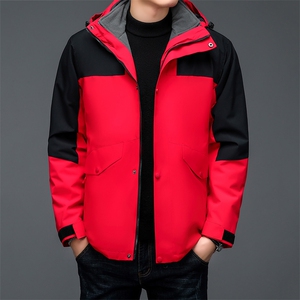 秋冬连帽男宽松加绒可脱卸内胆冲锋衣外套户外运动服BSN3088-P155图片