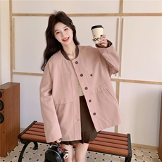 现货春季新款拼接风衣短外套26161P155K238，女装短外套，2D035