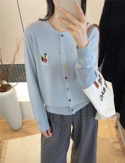 精仿小狗开衫，女装针织衫/毛衣，悦玛羊绒