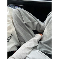 休闲百搭长裤时尚宽松直筒垂顺拖地裤JHTP01：17：39，男装休闲裤，星座718-1