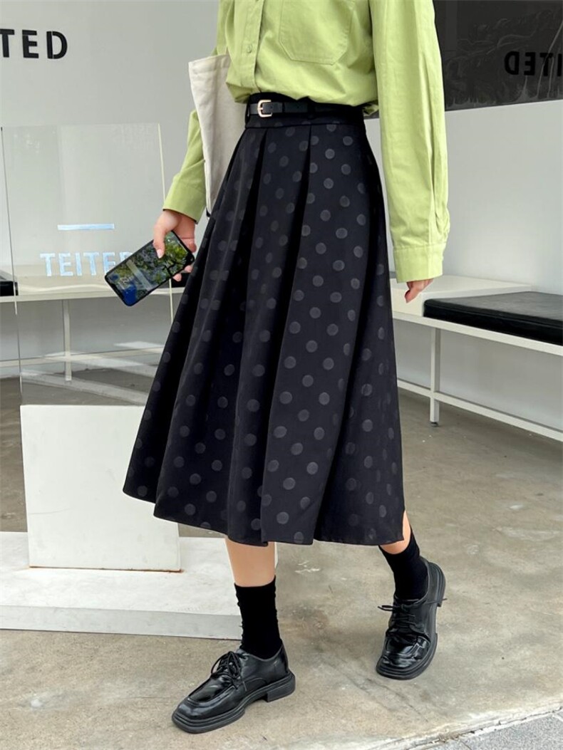 秋季印花百褶裙，其它，昕叶良品