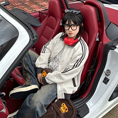 抖音得物高品质美式高街重磅结构设计拼接织带立领卫衣外套CM42，女装短外套，电商A486-1