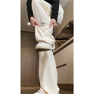 抖音品质春季新款INS垂感小标宽松直筒休闲裤B315-K24023-p50控68图片