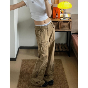【有货】NZ16CC-P65 多口袋工装牛仔裤男女美式复古直筒裤子图片