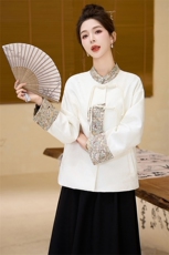 2025秋季新中式短款外套RF2C290-5807#-P145-218，女装短外套，2C290