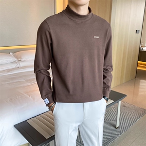双面绒打底衫男德绒半高领卫衣体恤  636-特P45图片