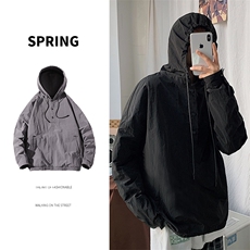 春季连帽工装夹克男士韩版宽松百搭潮流潮牌休闲外套DS629T，男装夹克，电商A102