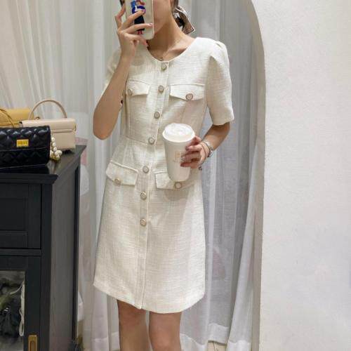 小香风连衣裙，女装连衣裙，品晗