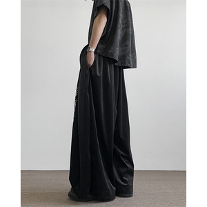 新中式书法裤山本耀司暗黑休闲裤风汉服 310A-2 BK319 P60 控78图片