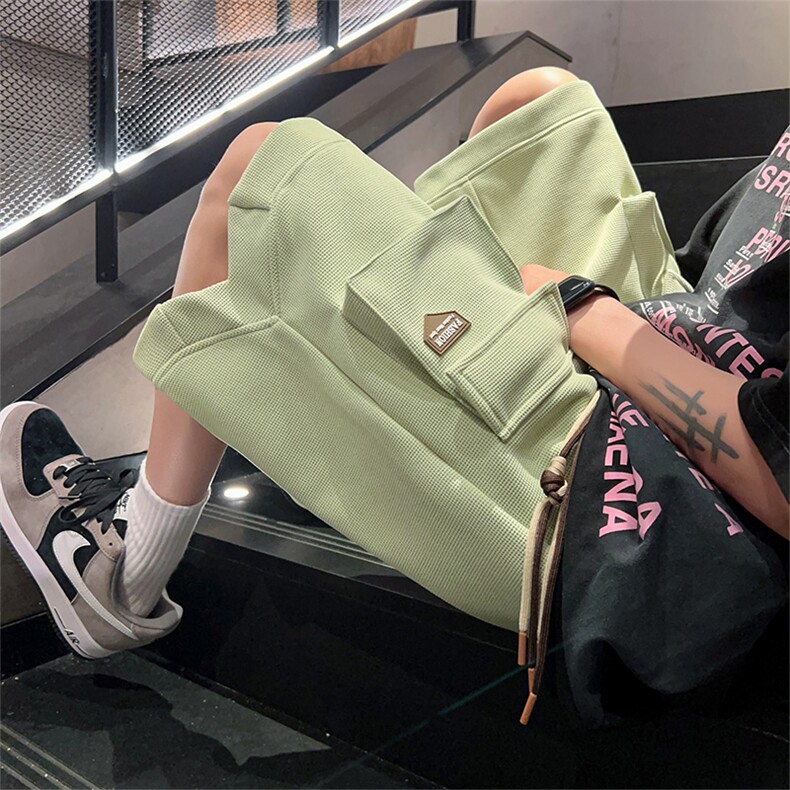 M-8XL 夏季菠萝格大码工装短裤109-H10-特批35图片
