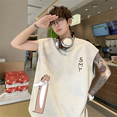 麂皮绒背心坎肩男T恤美式港风潮JB452-特P19控38，男装背心/马甲，电商B370