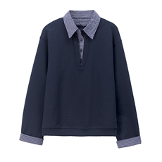 现货假两件卫衣，女装卫衣/绒衫，希欧阁