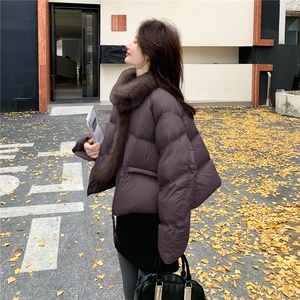 主推款90白鸭绒真毛新款羽绒服P315K468图片