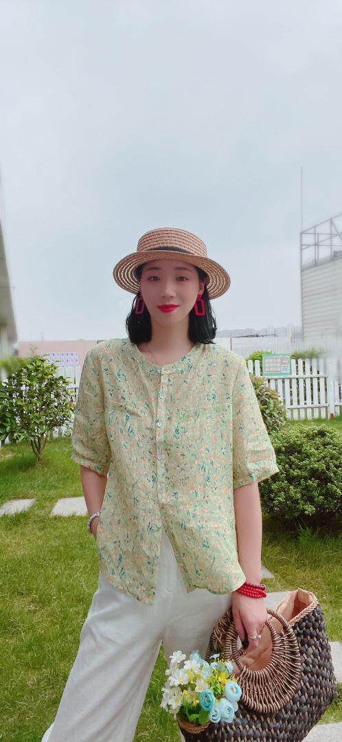 纯苎连衣裙小衫裤子裙子衬衣 时尚风 风淑女风休闲风，女装连衣裙，川哲