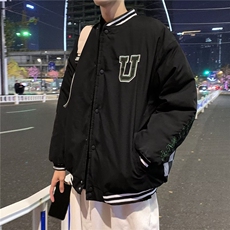 春秋季棋盘格棒球服男ins潮牌宽松休闲外套港风潮流痞帅学生夹克，男装夹克，星座1210-1