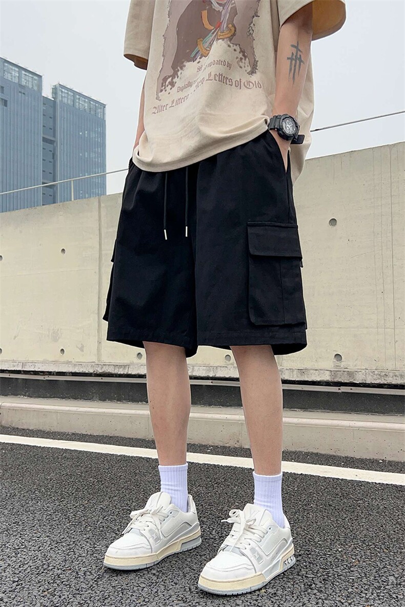 外景工装短裤男夏季美式宽松直筒休闲五分裤子-A1056TP30控48,男装牛仔裤,电商B241