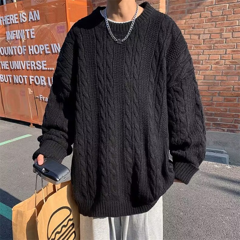 毛衣男韩版潮流宽松针织衫冬季ins港风慵懒线衣外套MY05558-P55,男装针织衫/毛衣,星座308B-1
