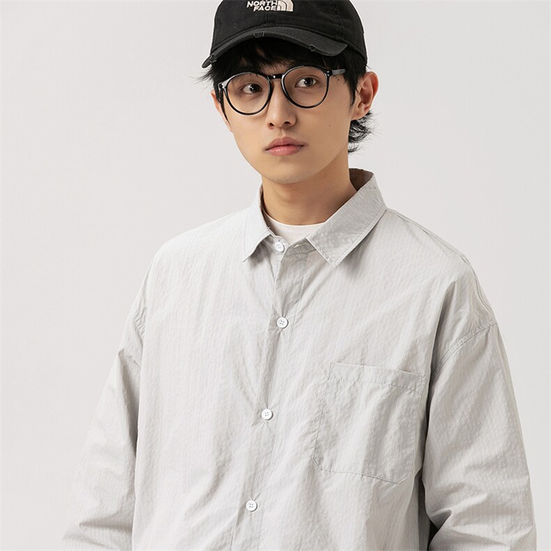 2026春季新款男日系潮牌格子长袖衬衫宽松外套衬衣CS272-F79,男装衬衫,电商A101（原外27）