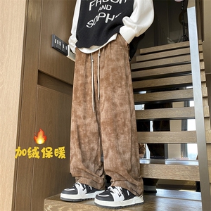 秋冬加绒加厚灯芯绒扎染休闲裤712-KK371 P65图片