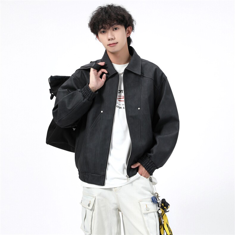 得物二开简约经典高级休闲百搭潮夹克外套男2025秋季JK1243-P90,男装夹克,星座1103-3