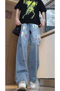女装类目《现货主推》喷油漆个性裤子GXX19-P65控88图片