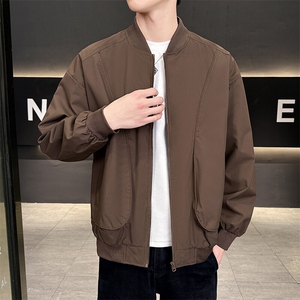 户外夹克男棒球领纯色上衣冲锋衣外套DSA157B-JK7869-P70图片