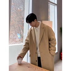 超长款秋冬超长款男士呢大衣韩版潮流加厚风衣DY0013P135，男装风衣，星座1004（原星座815-3）