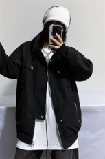 B221美式ins高街暗黑金属感宽松休闲外套上衣SY2303-P90控118，男装夹克，电商B221