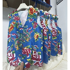 MJ02男女休闲大码盘扣风马甲外套情侣装结婚喜庆团队服新中式，男装背心/马甲，星座115A-2