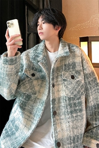 秋季新款男士格子夹克韩版简约外套上衣服 A071-JK111-P125图片