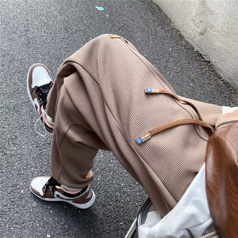 美式复古裤子男秋冬季加绒高街vibe潮流直筒运动休闲裤潮DR97-P42,男装休闲裤,星座1008