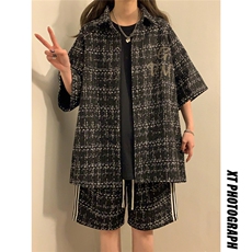 1小香风印花大码M-5XLDCS9019P45DK8797P40套装DTZ9029P85，男装休闲套装，星座226-2