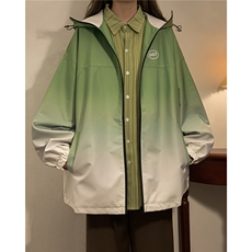 1中性山系防水冲锋衣渐变色夹克男：聚酯纤维JK77087P85控128，女装短外套，星座226-2