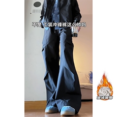 2025HK25600加绒内景打褶加绒伞兵长裤M-5XLHK25769-特P24，男装卫衣，电商A022