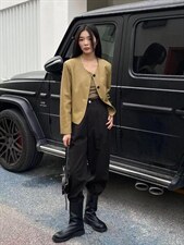 2022秋季新款时尚百搭宽松欧货潮流高级感高街百搭皮衣，女装皮衣，L·H·X